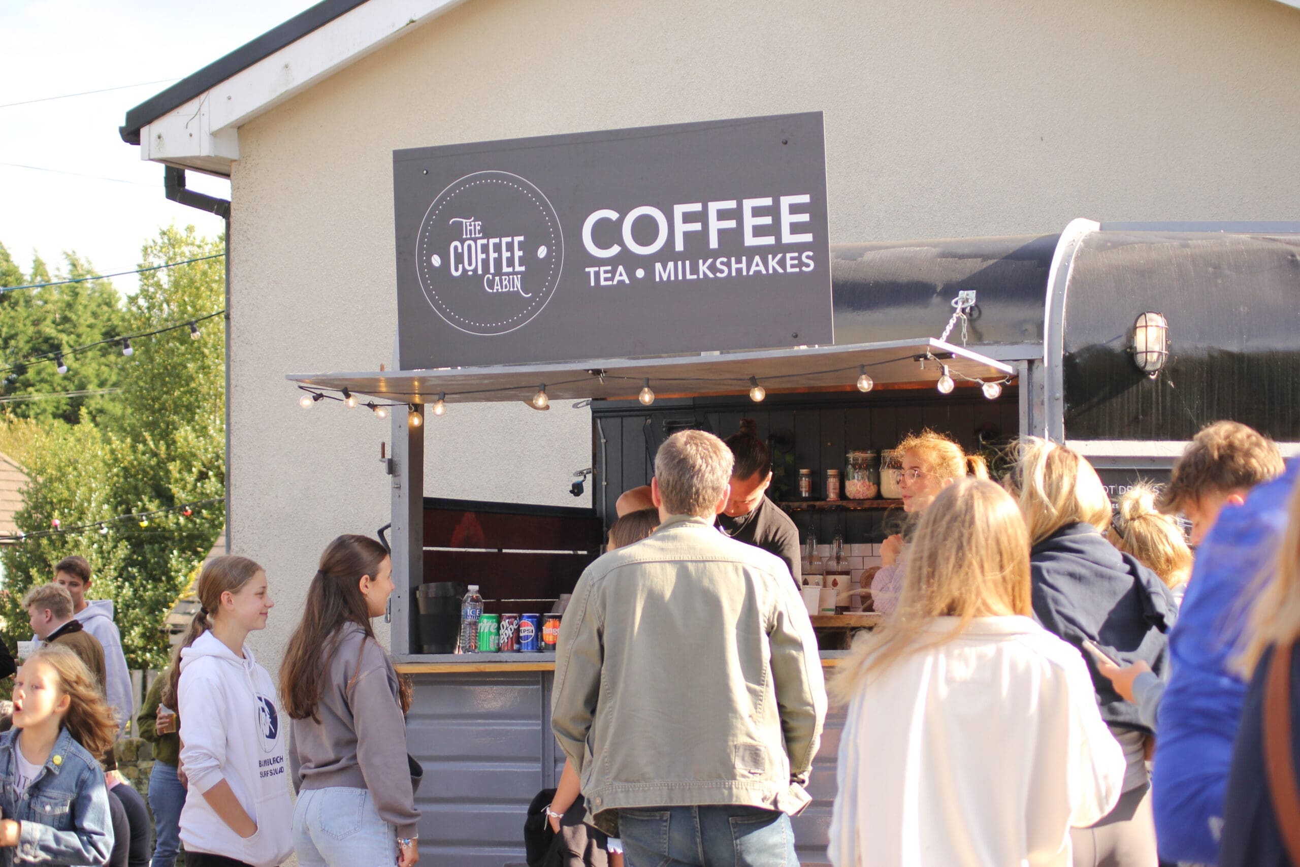 The Coffee Cabin horsebox at a local festival